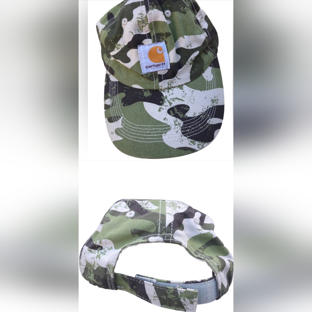 Carhartt Cotton Camo Velcro Back Breathable Fitted Kids UNISEX Hat